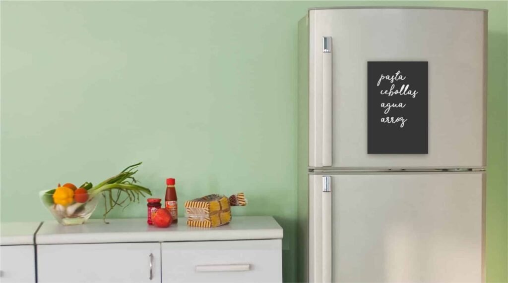 Pizarra imantada negra lisa