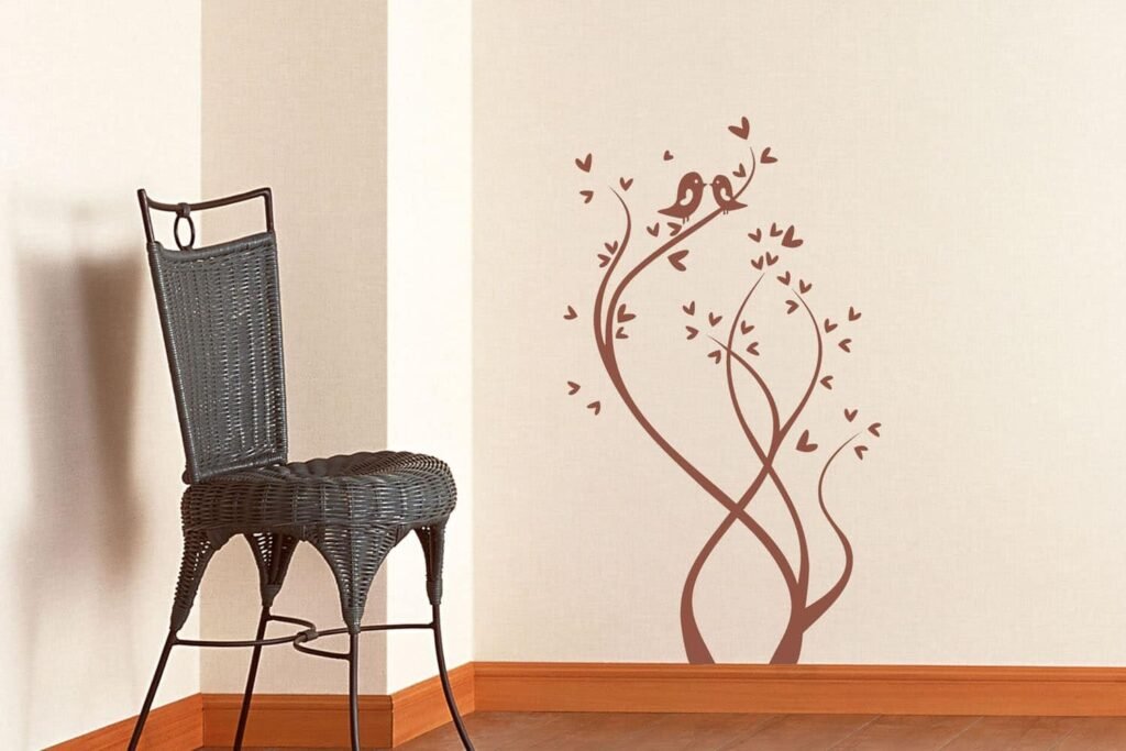 Rama corazones y dos pajaritos